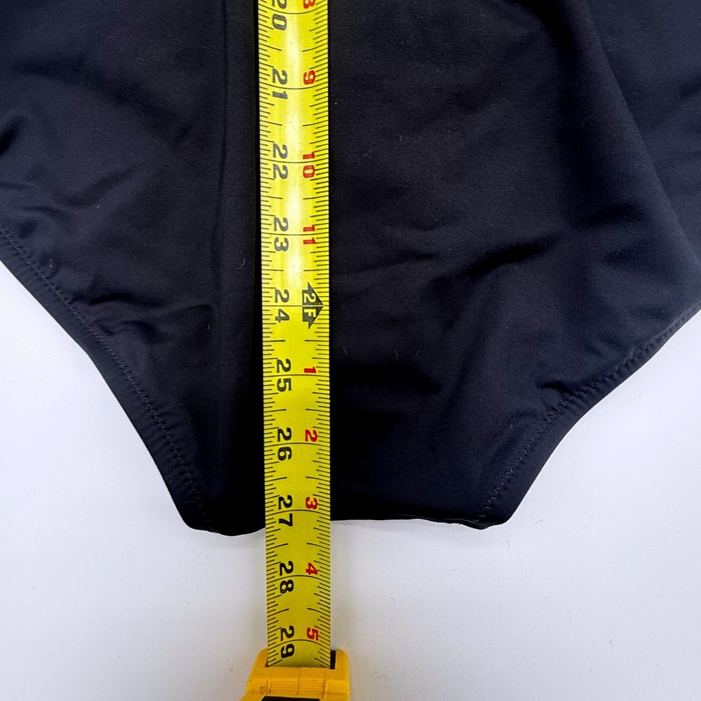 Athleta Hermosa One Piece Swimsuit Black Recycled H2ECO 988619 Womens Large NWT - Picture 12 of 13